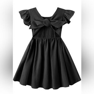 NWT Girls Black CottonnDress